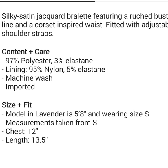 FINAL PRICE! NWT UO Corset Bra - Picture 5 of 5